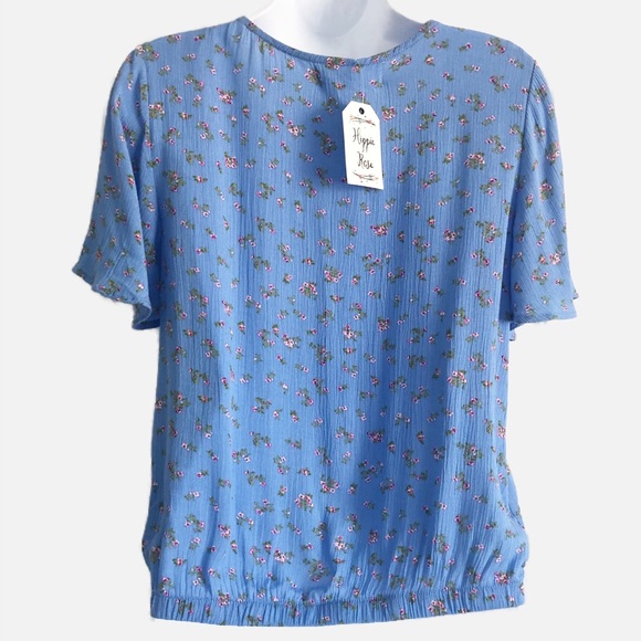 Hippie Rose Floral Print Top Size XSmall - Picture 3 of 9